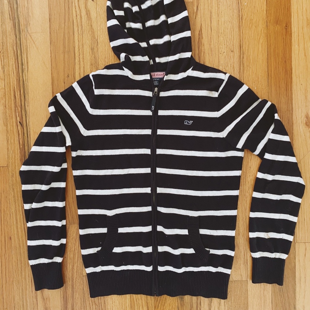 Cashmere Vineyard Vines Navy Stripped Hoodie